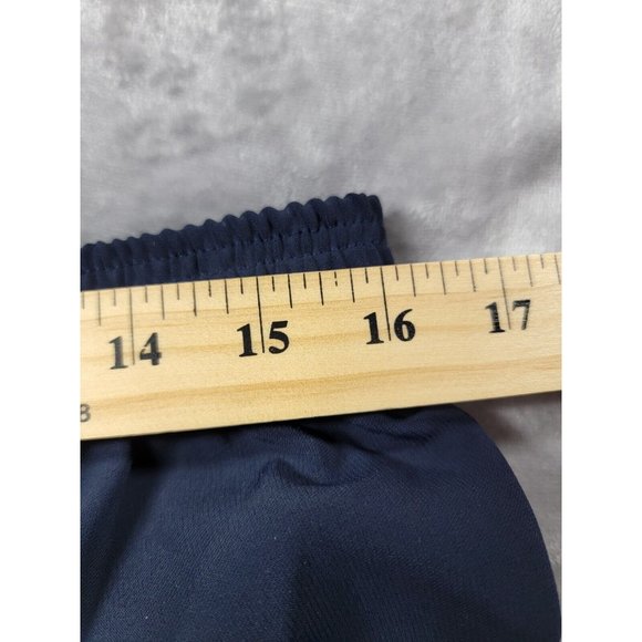 Chico's Size 1 slinky Pants Womens US size 8R Blue Ankle‎ Stretch Elastic Waist - Picture 3 of 9